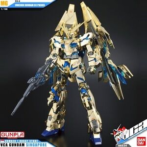 MG Mobile Suit Gundam RX-0 Unicorn Gundam 03 Phenex 1/100 Metal Build AS IS